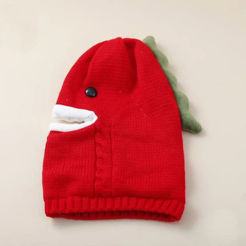 Doitbest Winter knit Baby Knitted Hat scarf one-piece