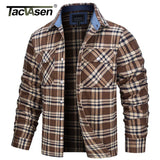 TACVASEN Oversize Lightweight Shirt Jacket Button Down Cotton