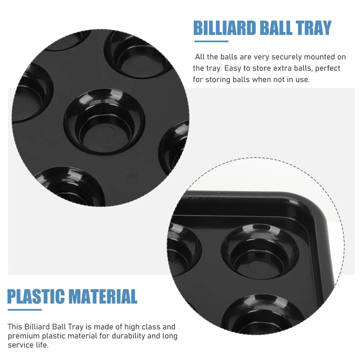Billiards Tray Pool Table Accessories Plastic Ball Holder