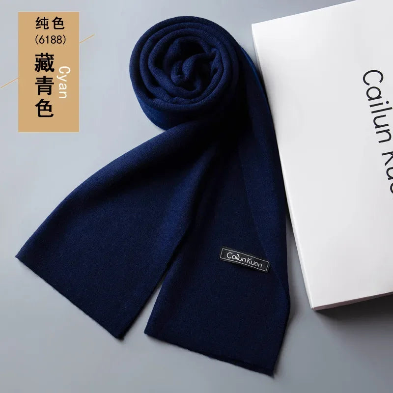 Fashion Classic Business Scarf Men Wool Scarf Soft