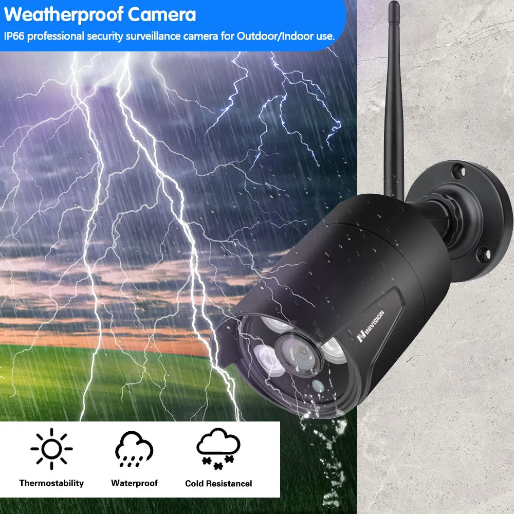 Wireless Wifi Camera Kit 5MP Audio Smart AI
