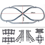 MOC Railway Track Train Tracks Straight Curved Soft