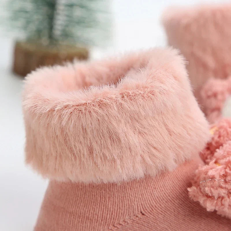 1Pair Winter Baby Boys Girls Cute Cartoon Leg