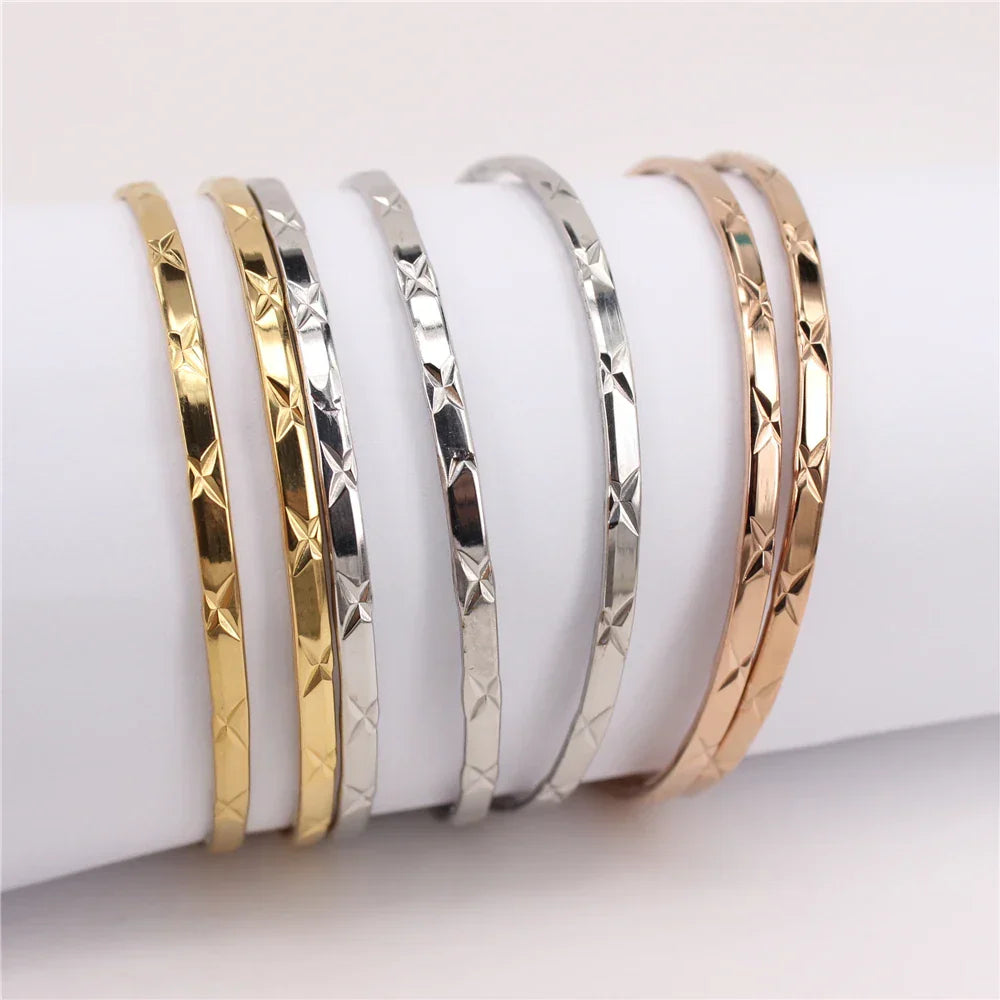 Classic and trendy stainless steel bracelet 7piece combination