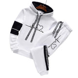 Men Fashion Design Luxury Print Tracksuit Hoodie Jogging