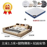 Parent child bed, second family, leather , master