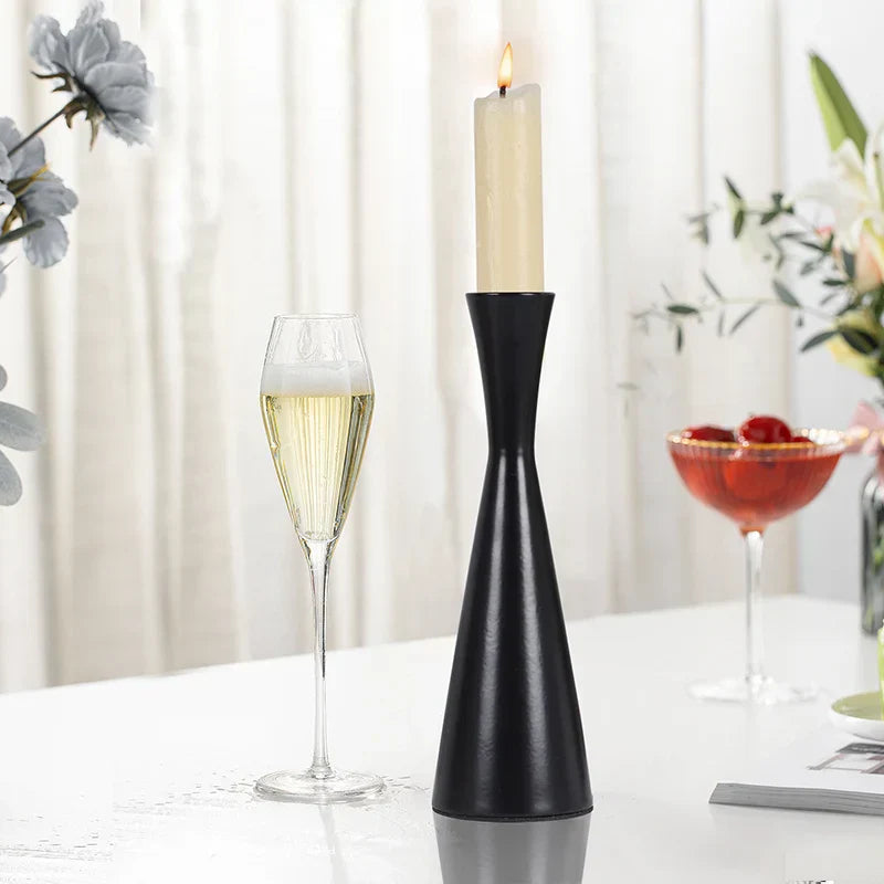 1Pcs European Modern Candlestick Small Waist Candlestick Metal