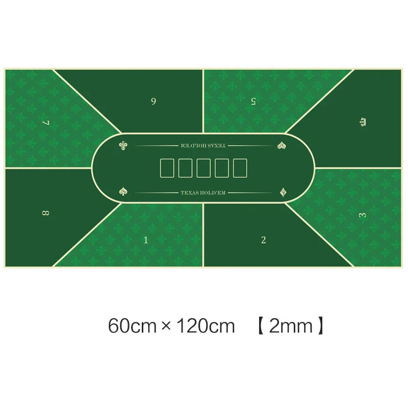 Deluxe Suede Texas Holdem Game Table Mat Nonslip