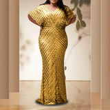 Plus Size Evening Party Dress For Women Elegant