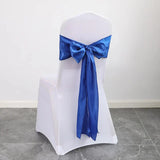 10pcs/Lot Satin Chair Sashes Bow Wedding Chair Knot