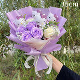 Kawaii Hello Kitty Cat Plush Dolls Rose Soap