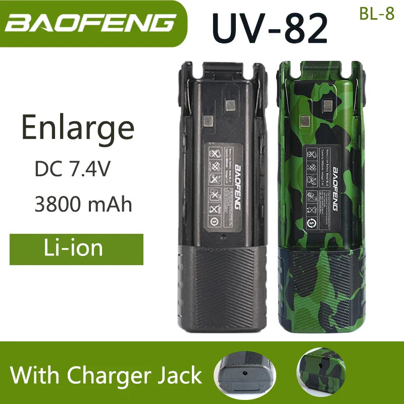 Baofeng UV 82 BL-8 Battery Walkie Talkie Ham