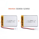 523450/503450 1000mAh 3.7V Polymer Lithium Rechargeable Battery Li-ion