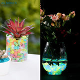 100pcs Garden Decor Luminous Stones Glow In The