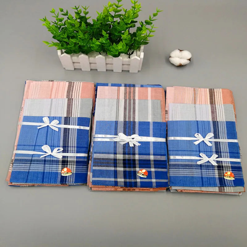 NEW cotton printed men handkerchief Square male stripe