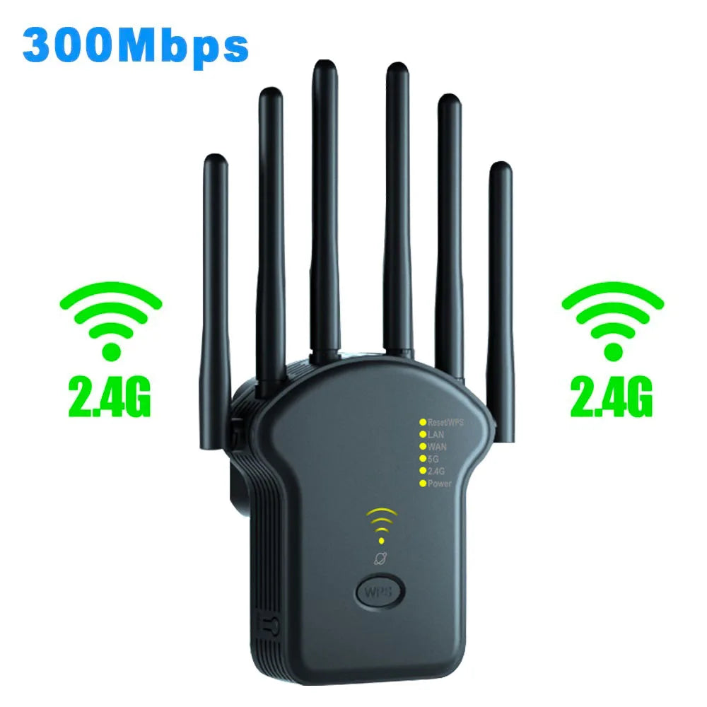 1200Mbps Wireless WiFi Repeater WiFi Signal Repeater Dual-Band