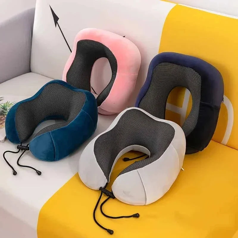 Memory Foam U-shaped Neck Pillow Soft Travel Pillow