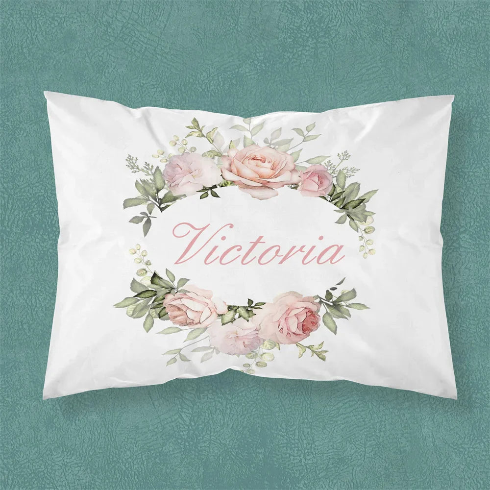 Name Personalized Baby Crib Cushion Cover Cute Bed