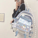 Anime Sanrio Plush Toy Cinnamoroll Backpack Children Girl