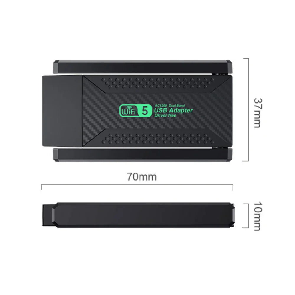 EATPOW Wifi Adapter Dual Band 2.4GHz 5GHz Wifi