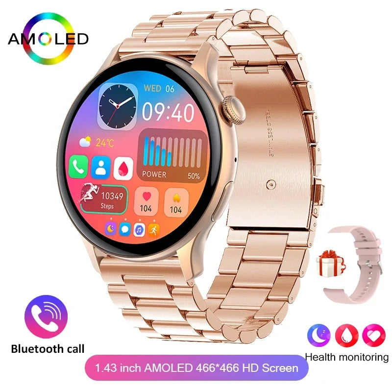 2024 True AMOLED Smart Watch Ladies Screen Always