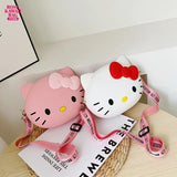 Hello Kitty Bag Kawaii Cartoon Shoulder Bag Silicone
