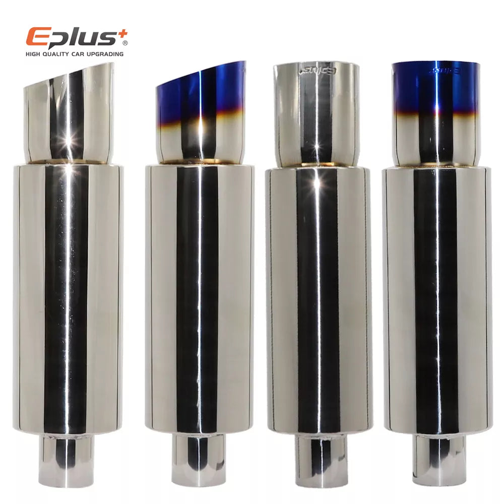 EPLUS Car Exhaust Straight Pipe Muffler Tail Pipe