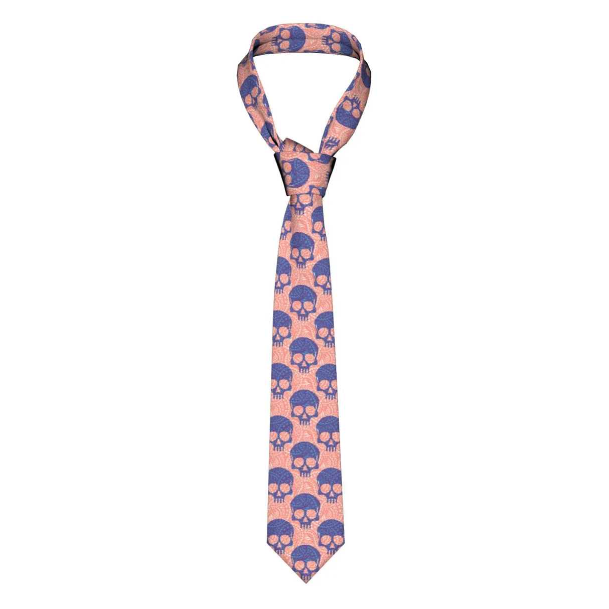 Mens Tie Classic Skinny Haloween Scary Skull Neckties