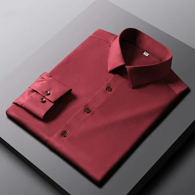 Men's Casual and Fashionable Long Sleeved Solid Color