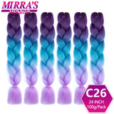 Synthetic Jumbo Braids Hair Omber Braiding Hair Extensions for Women Yaki Texture Black Blue Fake Hair Mirra’s Mirror