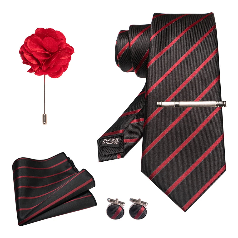 EASTEPIC 8 cm Red Blue Plaid Tie Paisley