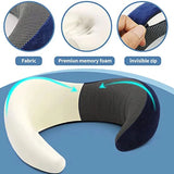Memory Foam Neck Pillow Cervical Vertebra Travel Portable