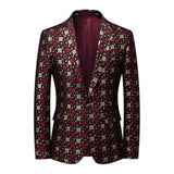 2022 Brand Men Blazer Personality Wild Men's Suit