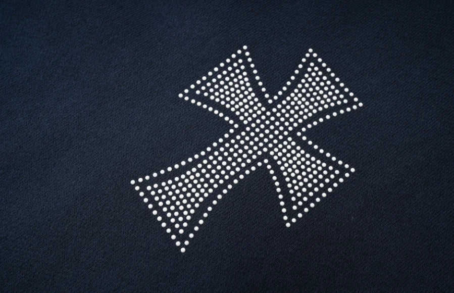 New Street Grunge Sweatshirt Cross Hot Drill Letter