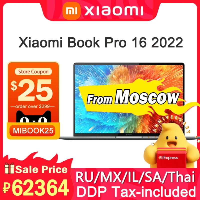 Xiaomi Book Pro 16 Laptop 2022 intel i7-1260P/i5-1240P