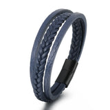 Trendy Leather Bracelets For Men Multilayer Braided Rope