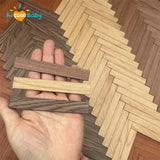 40pcs Dollhouse Miniature Self Adhesive Floor Tiles 3D