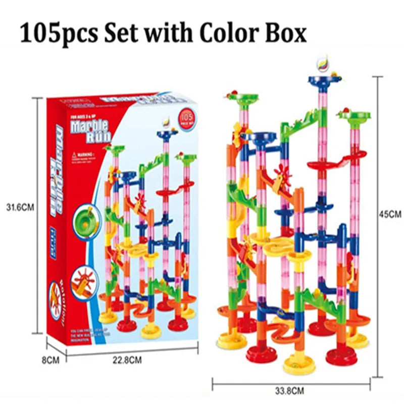 Marble Run Building Block Marbles Slide Toys Children