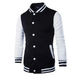 Jacket European Size Men's Stand Collar Baseball Shirt