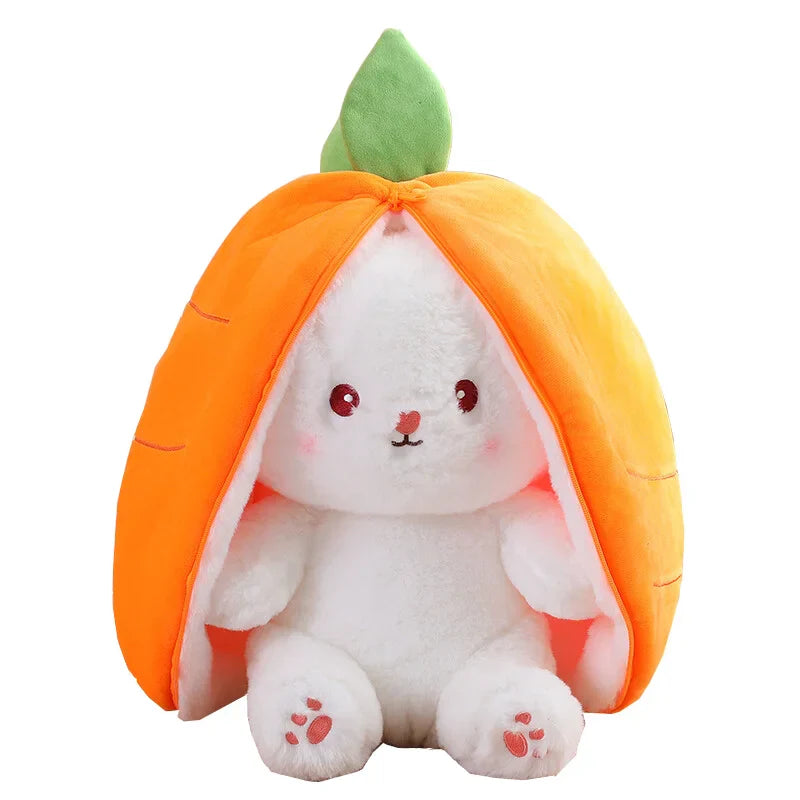 18cm Cosplay Strawberry Carrot Rabbit Plush Toy Stuffed