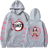 Popular Anime Print Hoodies Demon Slayer Blade Warm