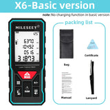 MILESEEY X6 Laser tape measure 40M 60M 80M
