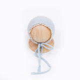 Knitting Baby Hat Adjustable Lace Boy Girl Beanie Cap for 0-2 Months Newborn Photography Props Bonnet Photo Accessories