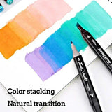 168 Color Marker Pen Set Manga Double-Headed Comic
