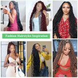 Kaylss 48" Full Double Lace Knotless Locs Braided