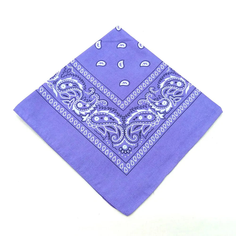 Fashion Bandana Kerchief Head Square Scarves Print Handkerchief