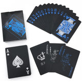 Black Gold Playing Card Poker Game Deck blue