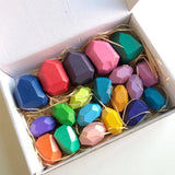 Rainbow Building Block Stacker Stone Shaped Stacking Balancing