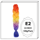 24Inch Synthetic Long Jumbo Ombre Braiding Hair For