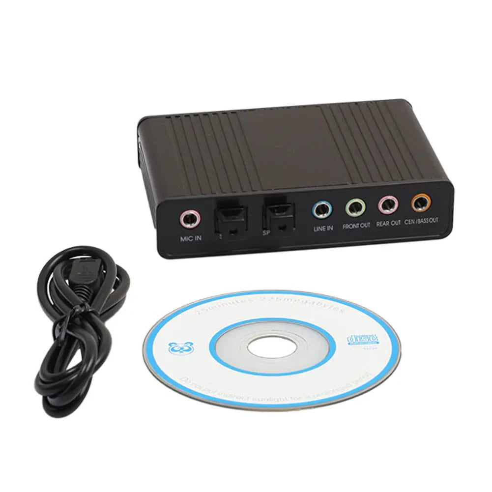 Professional USB Sound Card 6 Channel 5.1 Optical